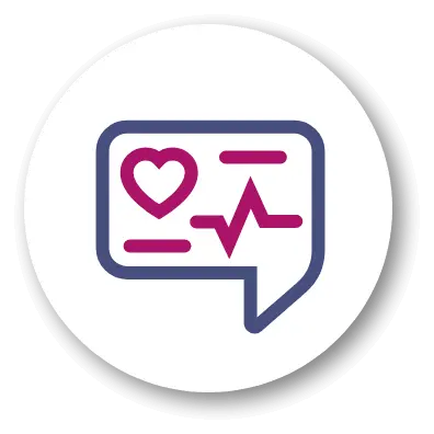 HCP and parent communication bubble